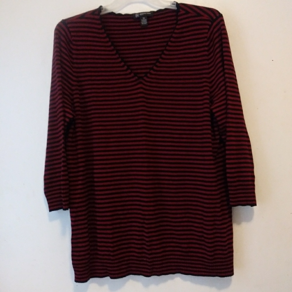 INC International Concepts Striped Top Shirt sz 2X